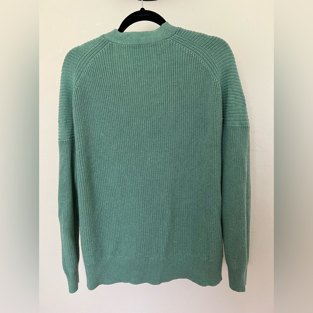J. Crew V-neck Cotton-Blend Cardigan Sweater - Picture 3 of 6